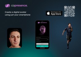 copresence宣布其3D虚拟化身解决方案获新突破，仅需一部手机即可生成化身